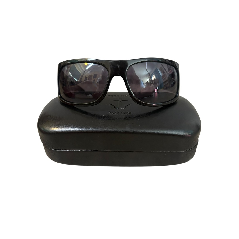 Tres‎ Noir Black Death or Glory 012 Anchor Wrap Around Sunglasses w/ CaseY2K - Picture 3 of 16